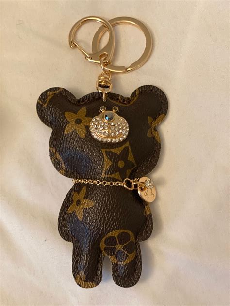 louis vuitton key holder car key|louis vuitton teddy bear keychain.